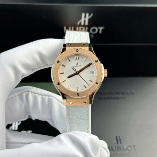 Hublot Classic Fusion King Gold Women's White 33mm by HB Factory